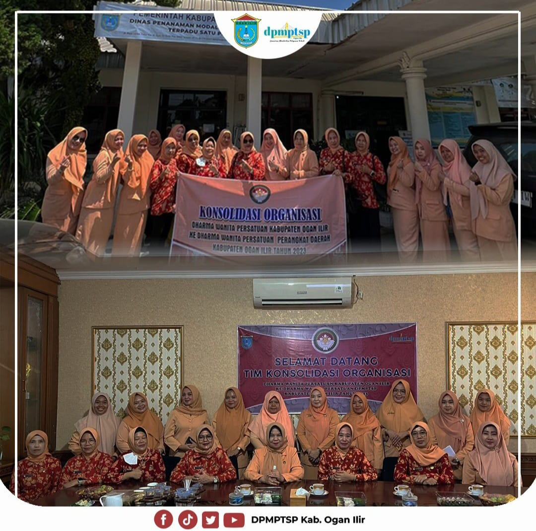 Konsilidasi Organisasi Dharma Wanita Persatuan Kabupatan Ogan Ilir Ke Dharma Wanita Persatuan DPMPTSP Kabupaten Ogan Ilir 2023